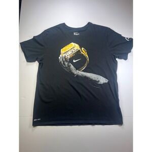 Nike LeBron James Championship Ring Graphic T-Shirt Mens XL Black Dri-FIT Tee